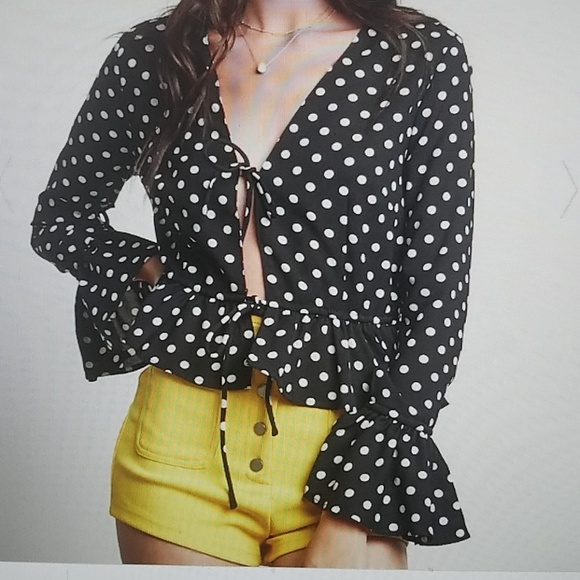 Polkadot peplum blouse - Picture 6 of 8